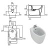 Immagine di BIDET DEA FILO PARETE IDEAL STANDARD