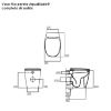 Immagine di VASO DEA FILO PARETE AQUABLADE CON SEDILE SOFT CLOSE IDEAL STANDARD