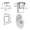 Immagine di VASO DEA FILO PARETE AQUABLADE CON SEDILE SOFT CLOSE IDEAL STANDARD