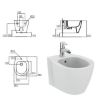 Immagine di BIDET CONNECT SPACE SOSPESO 48 CM IDEAL STANDARD