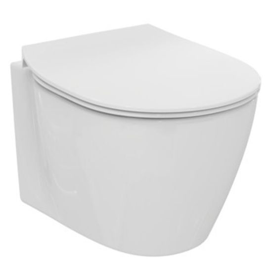 Immagine di VASO CONNECT SPACE SOSPESO 48 CM CON SEDILE IDEAL STANDARD