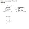 Immagine di VASO CONNECT SPACE SOSPESO 48 CM CON SEDILE IDEAL STANDARD