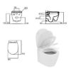 Immagine di VASO CONNECT SPACE SOSPESO 48 CM CON SEDILE IDEAL STANDARD