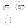 Immagine di VASO STRADA 2 SOSPESO AQUABLADE CON SEDILE SOFT CLOSE IDEAL STANDARD