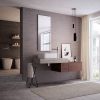 Immagine di VASO STRADA 2 FILO PARETE AQUABLADE CON SEDILE SOFT CLOSE CERAMICA BIANCA IDEAL STANDARD