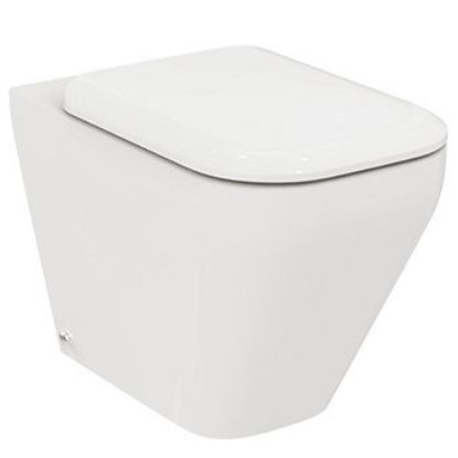Immagine di VASO TONIC 2 FILO PARETE AQUABLADE CON SEDILE IDEAL STANDARD