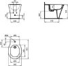 Immagine di BIDET CONNECT AIR FILO PARETE IDEAL STANDARD