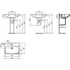 Immagine di LAVABO I.LIFE A 65x48 CM INSTALLAZIONE SOSPESA O SU COLONNA CERAMICA BIANCA IDEAL STANDARD