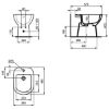 Immagine di BIDET I.LIFE A A TERRA DISTANZIATO MONOFORO IDEAL STANDARD