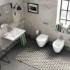 Immagine di VASO CONNECT SOSPESO AQUABLADE CON SEDILE SOFT CLOSE CERAMICA BIANCA IDEAL STANDARD