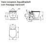 Immagine di VASO CONNECT SOSPESO AQUABLADE CON SEDILE SOFT CLOSE CERAMICA BIANCA IDEAL STANDARD