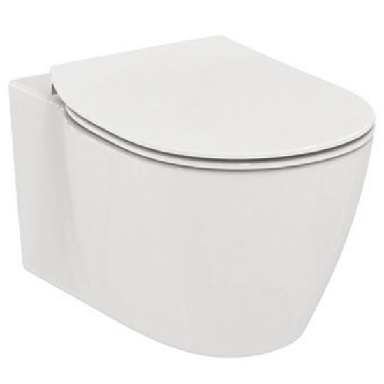Immagine di VASO CONNECT SOSPESO AQUABLADE CON SEDILE SLIM IDEAL STANDARD