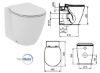 Immagine di VASO CONNECT AQUABLADE FILO PARETE CON SEDILE SLIM CERAMICA BIANCA IDEAL STANDARD