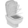 Immagine di VASO ESEDRA SOSPESO CON SEDILE SOFT CLOSE CERAMICA BIANCA IDEAL STANDARD