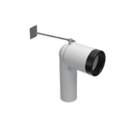 Immagine di CURVA TECNICA WC MINI PER SCARICO PAVIMENTO Ø 90/110 MM GLOBO