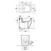 Immagine di BIDET DAILY NEW FILO PARETE CM 53x35 CERAMICA BIANCA GLOBO