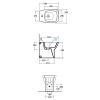 Immagine di BIDET DAILY FILO PARETE 53x37 CM CERAMICA BIANCA GLOBO