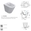 Immagine di BIDET FORTY3 FILO PARETE 52x36 CM CERAMICA BIANCA GLOBO