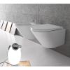 Immagine di VASO FORTY3 SOSPESO SENZA BRIDA 52x36 CM CERAMICA BIANCA GLOBO (SENZA SEDILE)