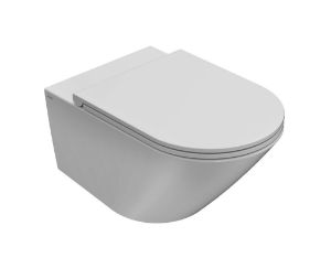 Immagine di VASO FORTY3 SOSPESO SENZA BRIDA 57x36 CM CERAMICA BIANCA GLOBO (SENZA SEDILE)
