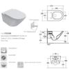 Immagine di VASO FORTY3 SOSPESO SENZA BRIDA 57x36 CM CERAMICA BIANCA GLOBO (SENZA SEDILE)