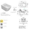 Immagine di BIDET STONE SOSPESO 52x36 CM CERAMICA BIANCA GLOBO