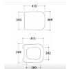 Immagine di COPRIWATER STONE 45x37 CM (PER ARTICOLO STS07) CHIUSURA RALLENTATA BIANCO LUCIDO GLOBO
