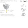 Immagine di VASO STONE FILO PARETE MULTI SENZA BRIDA 52X36 CM GLOBO (SENZA SEDILE)