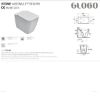 Immagine di VASO STONE FILO PARETE MULTI 56x36 CM CERAMICA BIANCA GLOBO (SENZA SEDILE)