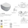 Immagine di VASO 4ALL SOSPESO SENZA BRIDA CM 48x37 CERAMICA BIANCA GLOBO (SENZA SEDILE)