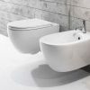Immagine di VASO 4ALL SOSPESO SENZA BRIDA CM 54x36 CERAMICA BIANCA GLOBO (SENZA SEDILE)