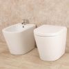 Immagine di BIDET GENESIS FILO PARETE 50x36 CM MONOFORO CERAMICA BIANCA GLOBO