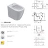 Immagine di BIDET GENESIS FILO PARETE 55x36 CM MONOFORO CERAMICA BIANCA GLOBO