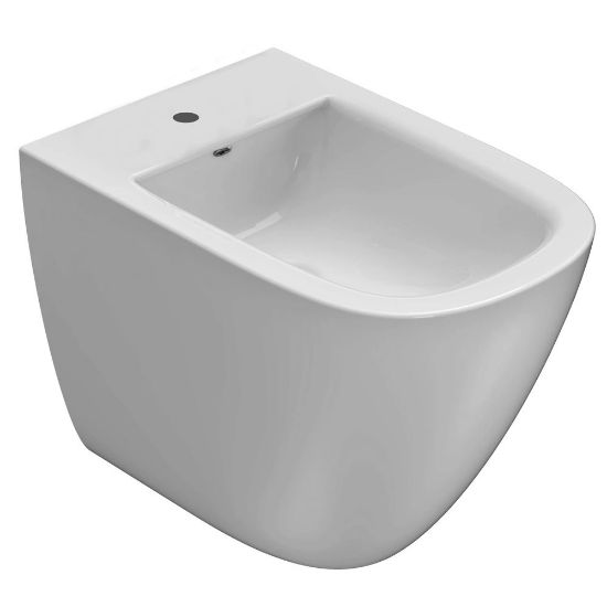 Immagine di BIDET STOCKHOLM FILO PARETE 58 CM CERAMICA BIANCA GLOBO