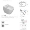 Immagine di BIDET STOCKHOLM FILO PARETE 58 CM CERAMICA BIANCA GLOBO