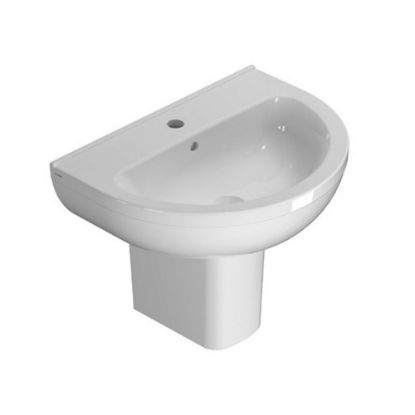 Immagine di SEMICOLONNA PER LAVABI GRACE BIANCO LUCIDO GLOBO