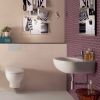 Immagine di LAVABO GRACE 45x36 CM INSTALLAZIONE SOSPESA MONOFORO CERAMICA BIANCA GLOBO