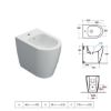 Immagine di BIDET MODE FILO PARETE 53 CM MONOFORO CERAMICA BIANCA GLOBO