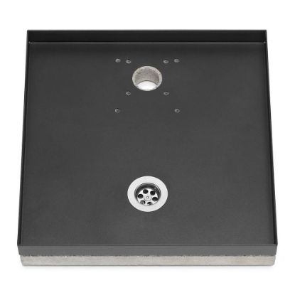 Immagine di BASE UNIVERSALE PORTACIOTTOLO COLOR ANTRACITE 40X40 H8 CM BEL-FER