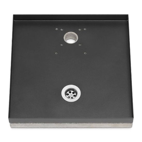 Immagine di BASE UNIVERSALE PORTACIOTTOLO COLOR ANTRACITE 40X40 H8 CM BEL-FER