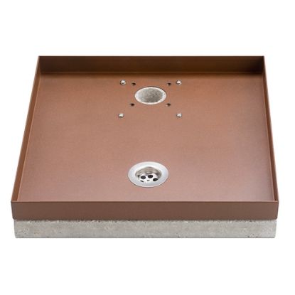 Immagine di BASE UNIVERSALE PORTACIOTTOLO COLOR RUGGINE 40X40 H8 CM BEL-FER
