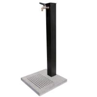 Immagine di FONTANA COLORE ANTRACITE 1 RUBINETTO CON BASE CEMENTO BEL-FER