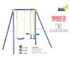 Immagine di ALTALENA DOPPIA 187x142XH182 CM CON 1 SEGGIOLINO E 1 CAVALLUCCIO