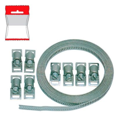 Immagine di NASTRO INOX A FASCETTA ALTEZZA NASTRO 8 MM LUNGHEZZA 3 MT