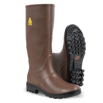 Immagine di STIVALI MARRONI IN GOMMA NITRILICA CON CARRO ARMATO TG43