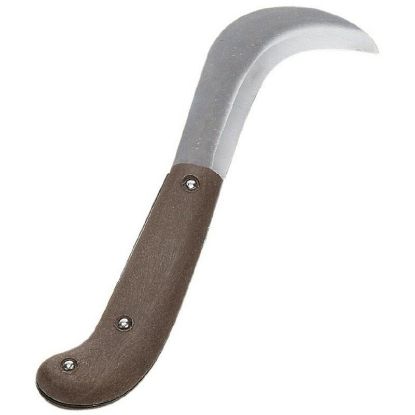 Immagine di COLTELLO LAMA CURVA 14 CM MANICO LEGNO