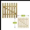 Immagine di CANCELLO STECCATO AUTOCLAVATO ALTEZZA 100 CM - LARGHEZZA 100 CM