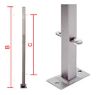 Immagine di PIANTANA ALTEZZA 1 MT SERIE MARTE/URANO PER PANNELLO ZINCATO 930 MM EUROGRIFER