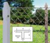 Immagine di PALO A T IN FERRO ZINCATO PER RECINZIONE 30X30X3 MM 1,25 MT
