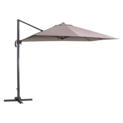 Immagine di OMBRELLONE DELUXE 3x4 MT CON BRACCIO LATERALE COLORE TORTORA
